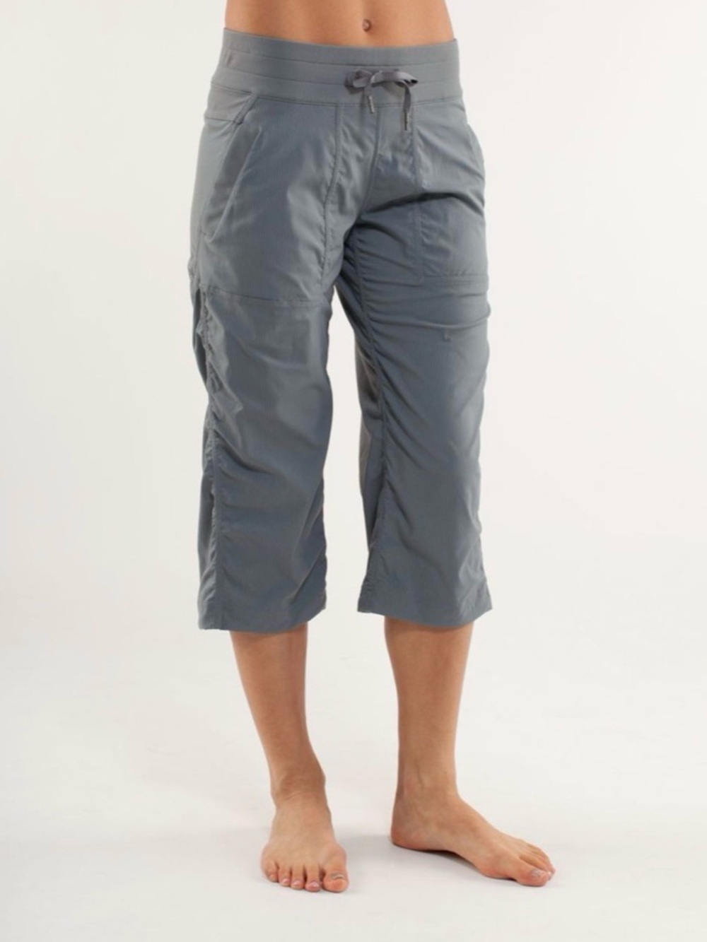 Lululemon Gray Studio Crops Size 12